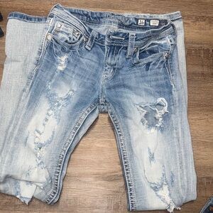 Miss Me Faded Blue Bootcut Jeans